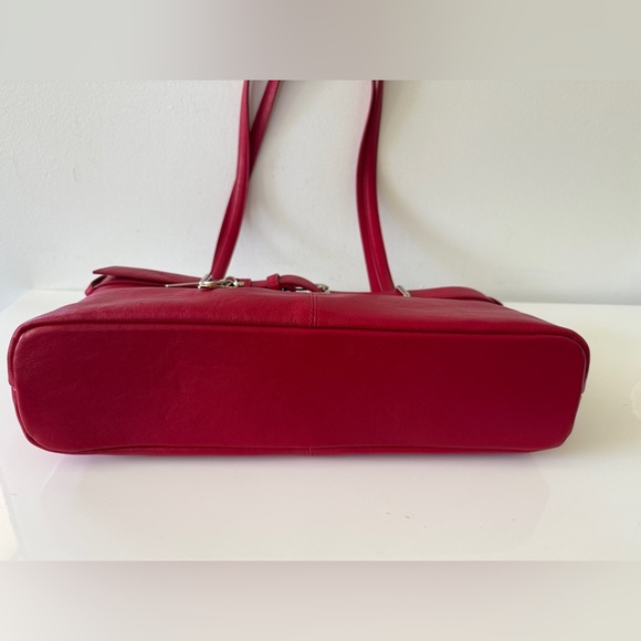 New OSOI Red Leather Brooke Bag Handbag - Picture 8 of 11